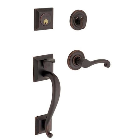 Baldwin Double Cylinder Entry Handlesets Oil Rubbed Bronze 85320.102.RDBL